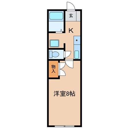 サンライズマンションA棟の物件間取画像